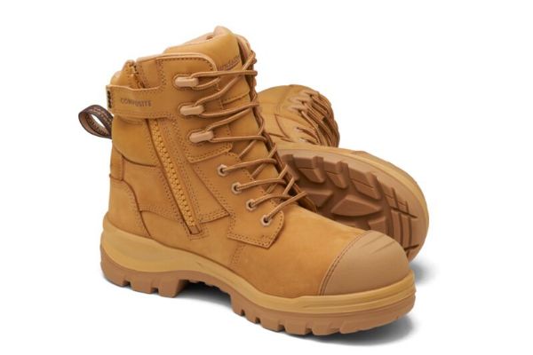 Picture of BLUNDSTONE 8560 UNISEX ROTOFLEX SAFETY BOOTS - WHEAT